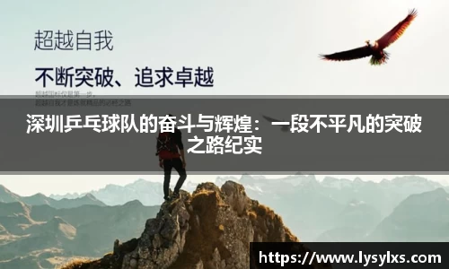 深圳乒乓球队的奋斗与辉煌：一段不平凡的突破之路纪实